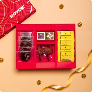 ROYCE' Chocolate India Red Rosette Gift Box