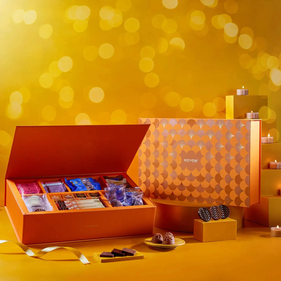 Chrome Celebration Box - Small By Royce chocolate India