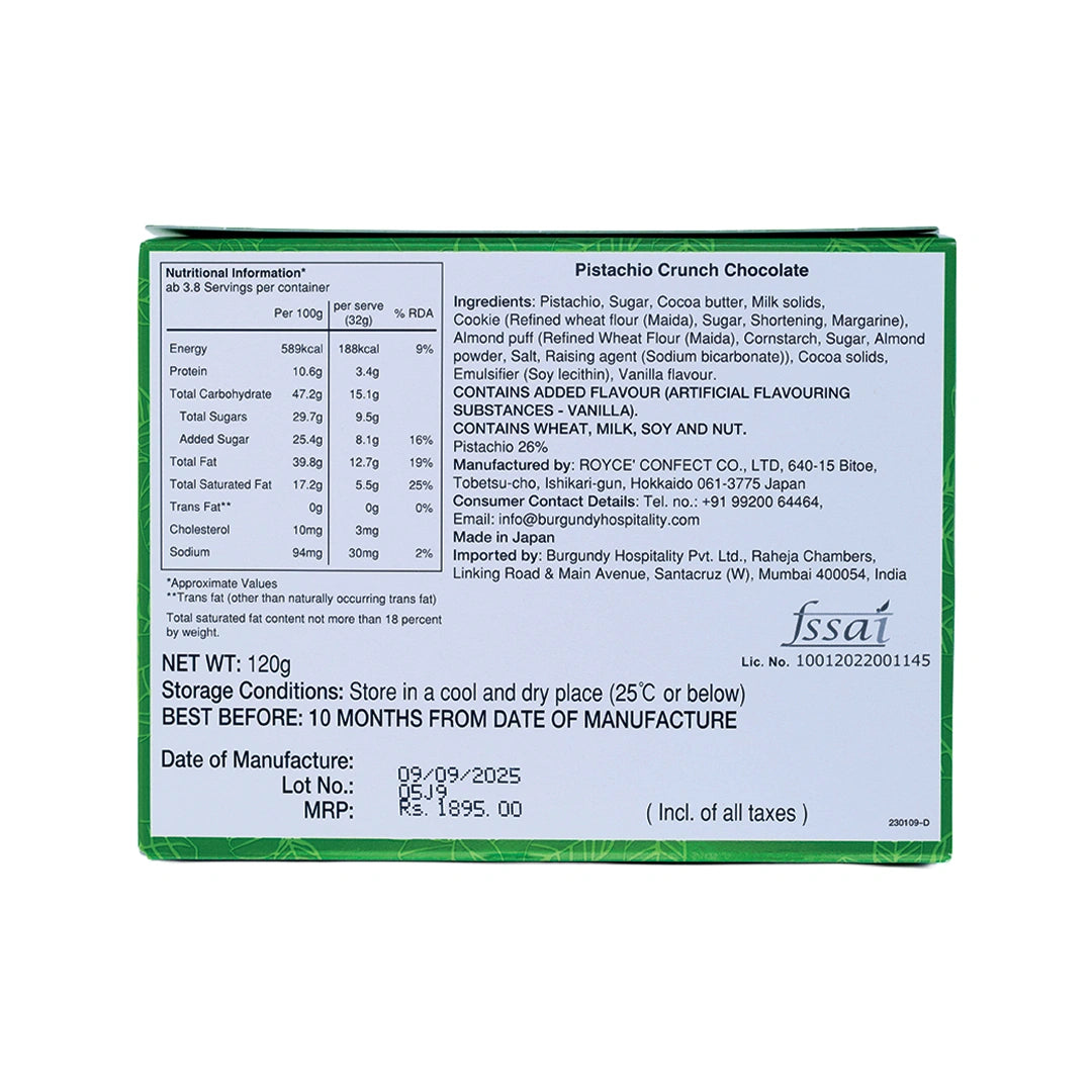 Pistachio Crunch Chocolate