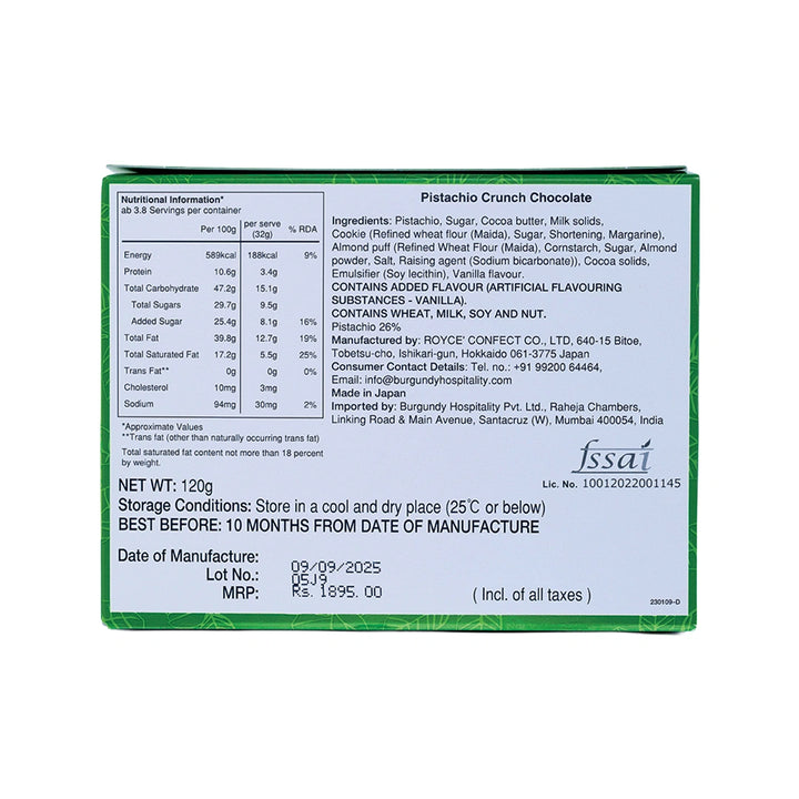 Pistachio Crunch Chocolate