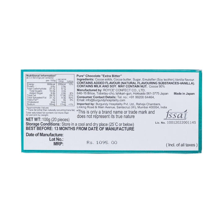 Pure Chocolate Extra Bitter