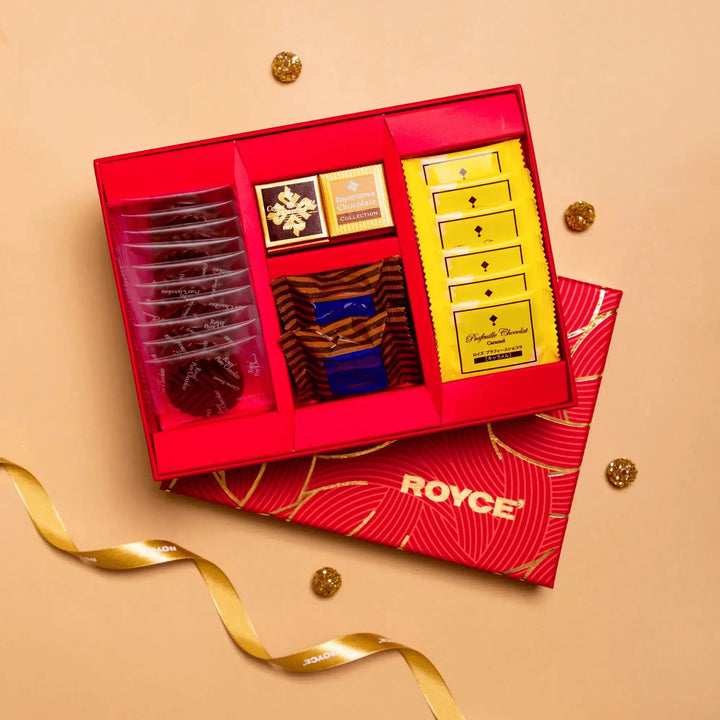 ROYCE' Chocolate Red Rosette Gift Box